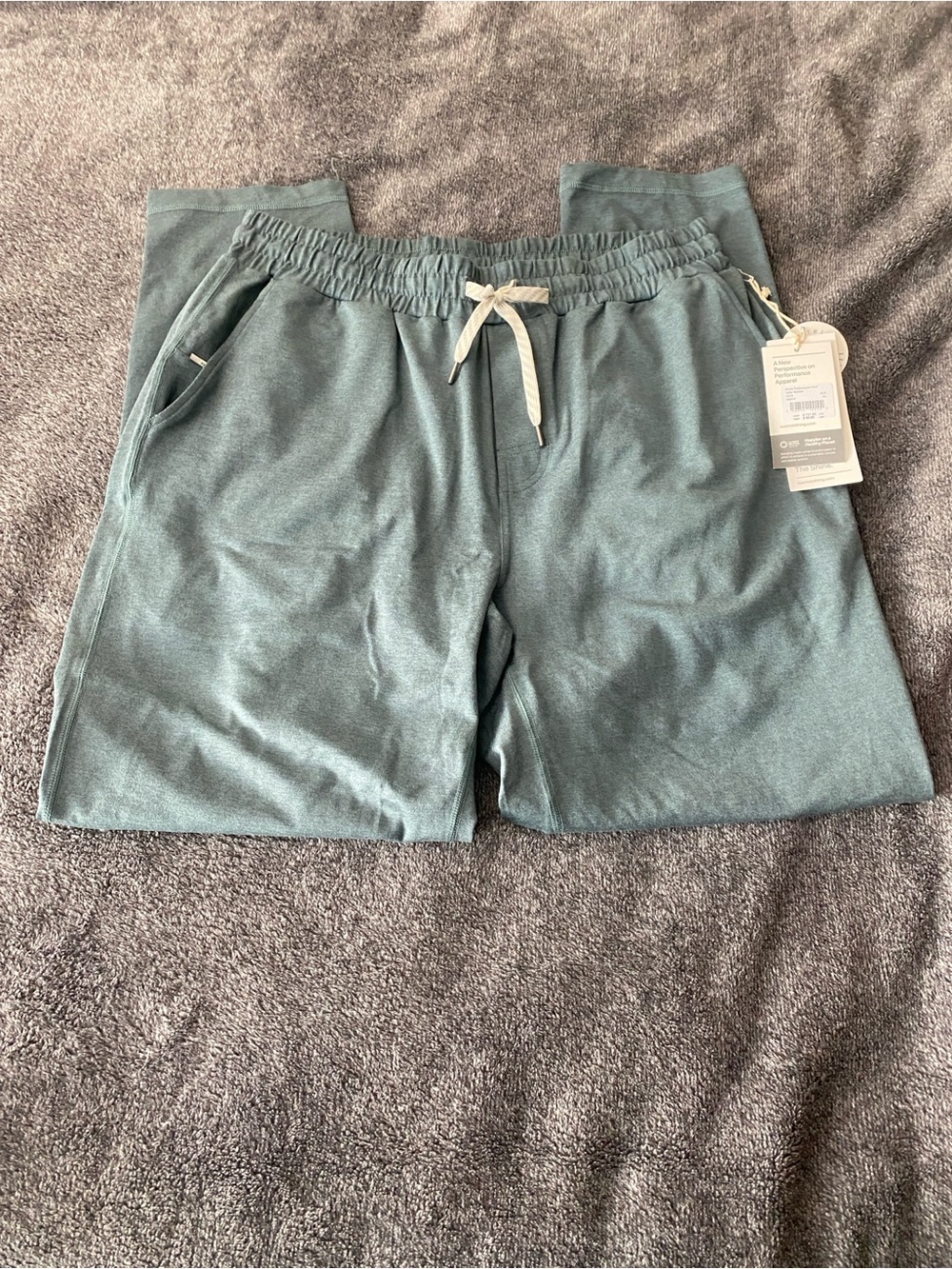 Vuori Men’s Ponto Performance Pants Lake Green XL Nwt